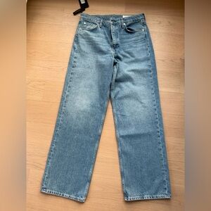 rag & bone Straight Jeans in Light Wash Blue